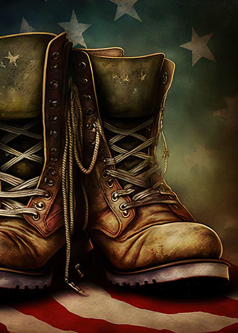War veteran boots