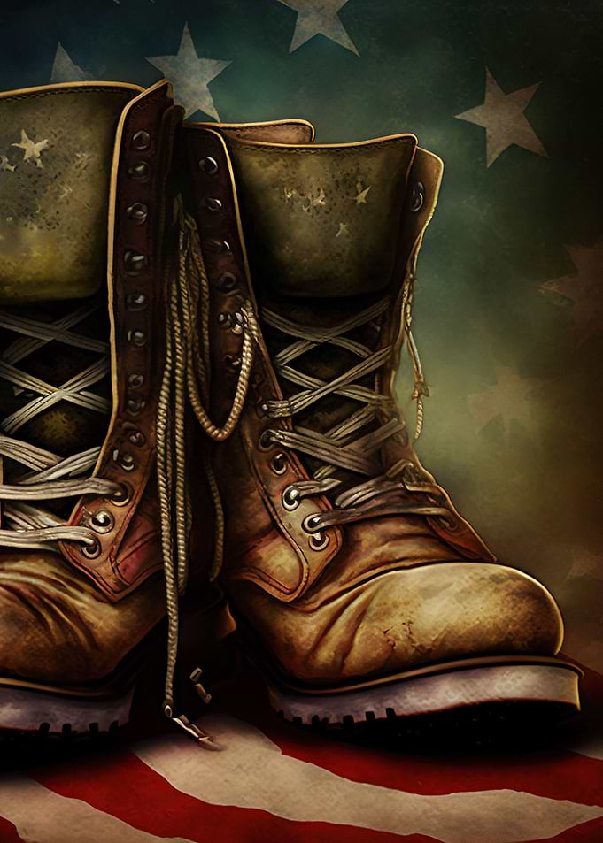 War veteran boots