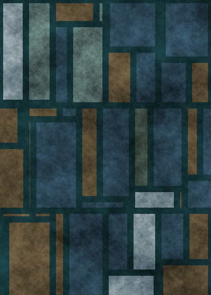 Groovy Boho Muted Mondrian