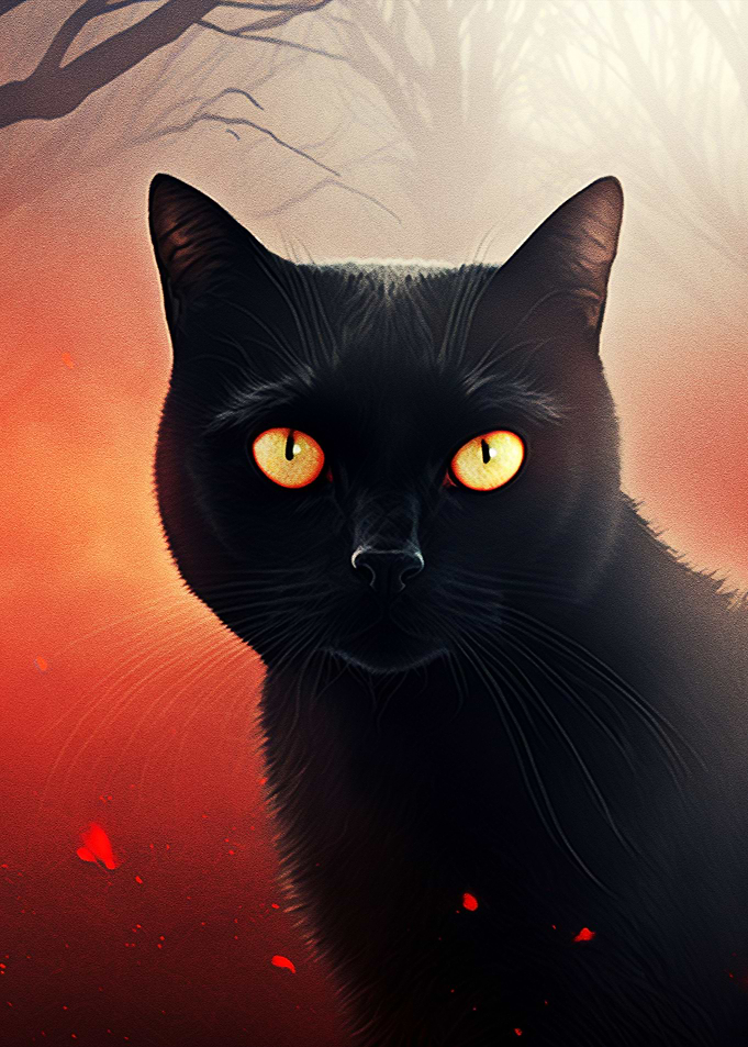 Portrait Black Cat