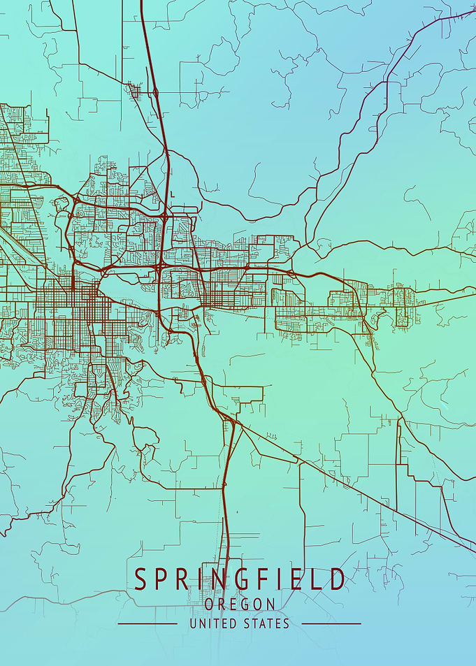 Springfield USA City Map
