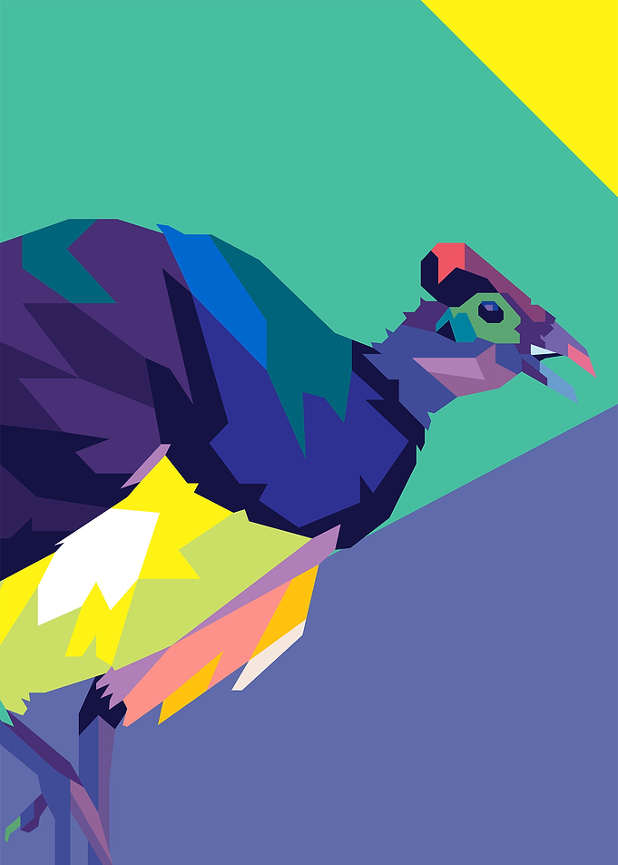 Bird Maleo Pop Art