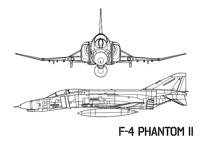 F 4 Phantom II Fighterjet