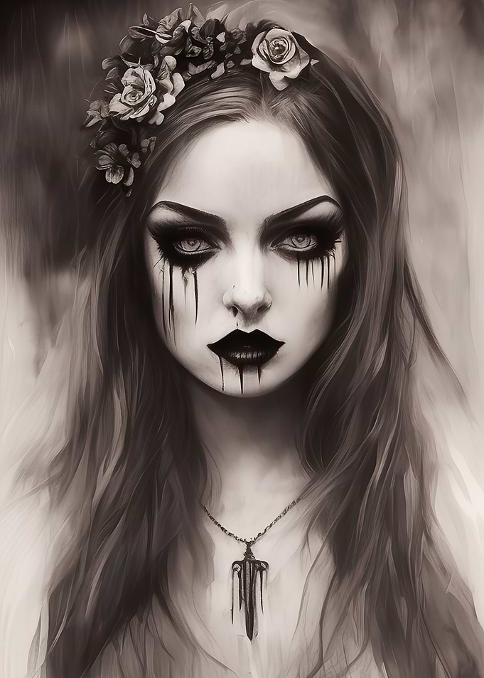 Eerie Gothic girl