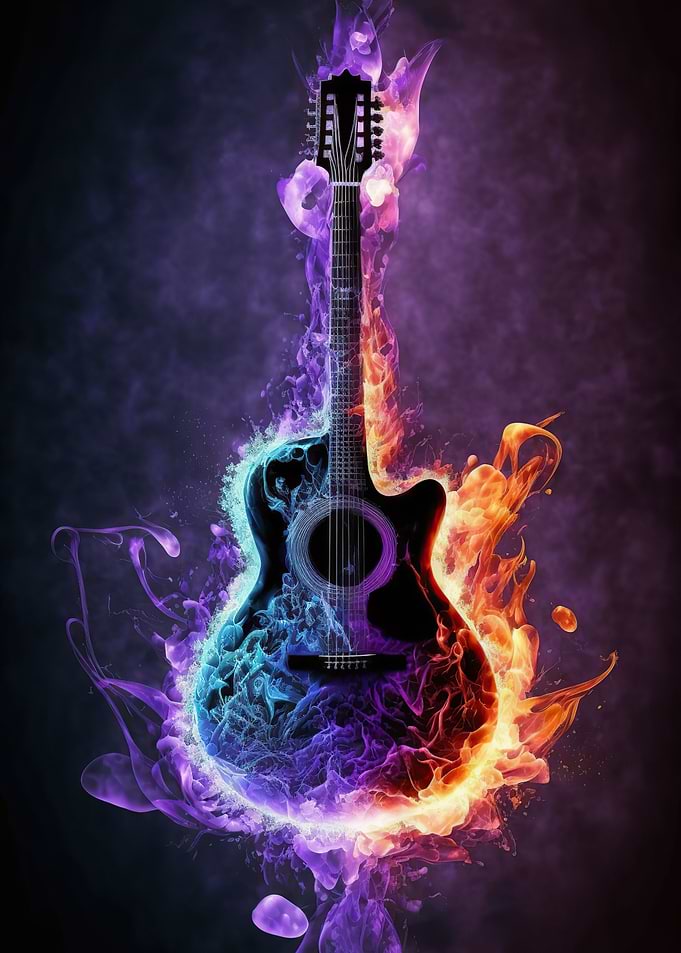 Guitar fire