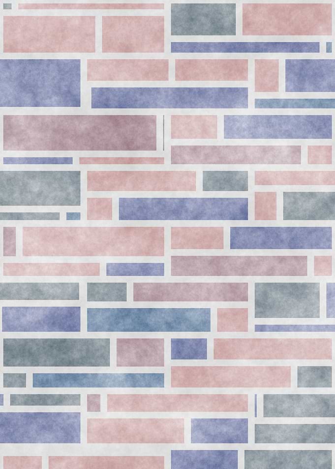 Retro Muted Boho Mondrian