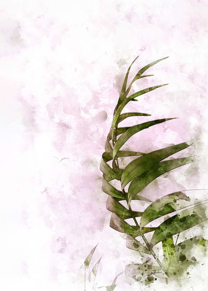 Watercolor leaf