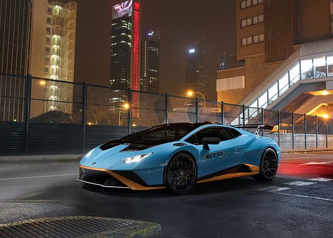 lamborghini light blue