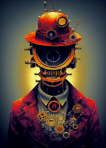 Steampunk Evil Clown 4