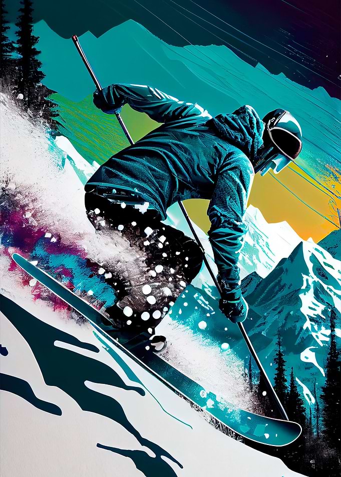 Ski Vintage Skiing