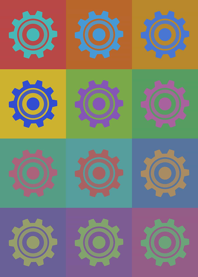 Engineer Gears Pop Art