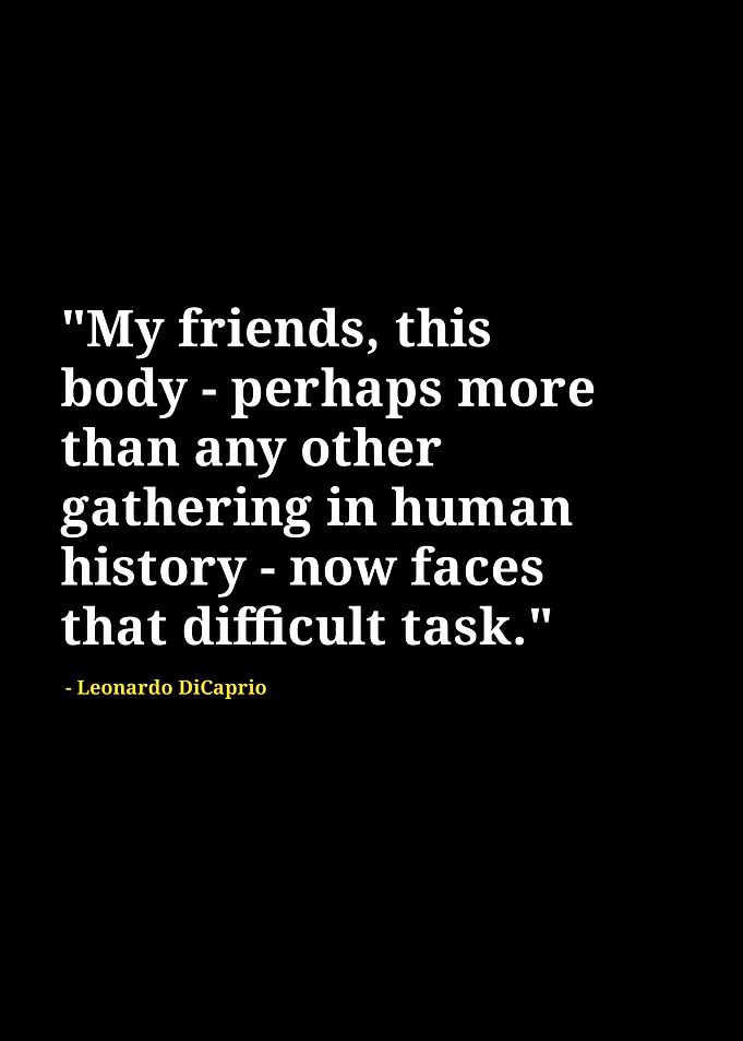 Leonardo Dicaprio quotes