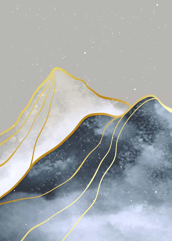 Abstract Mountain art