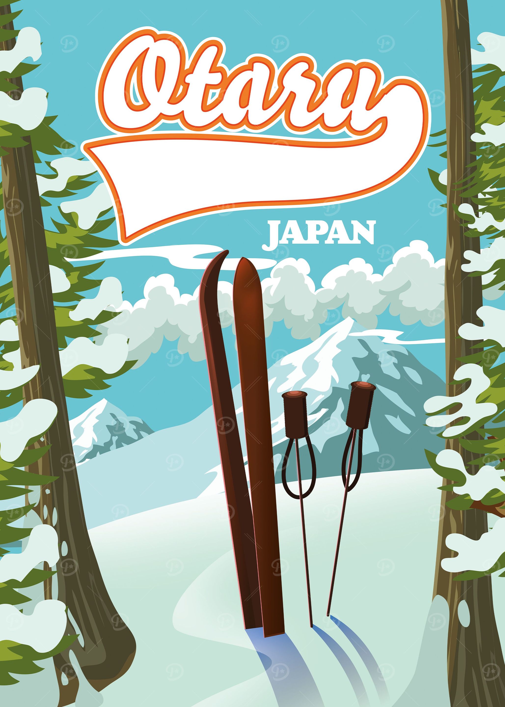 Otaru Japan ski art