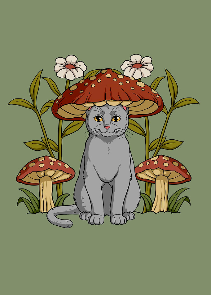 Cottagecore Cat