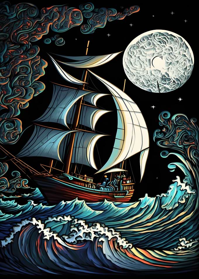 Sailor Boat Sea Clouds