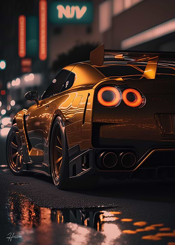 Nissan skyline GTR GOLD