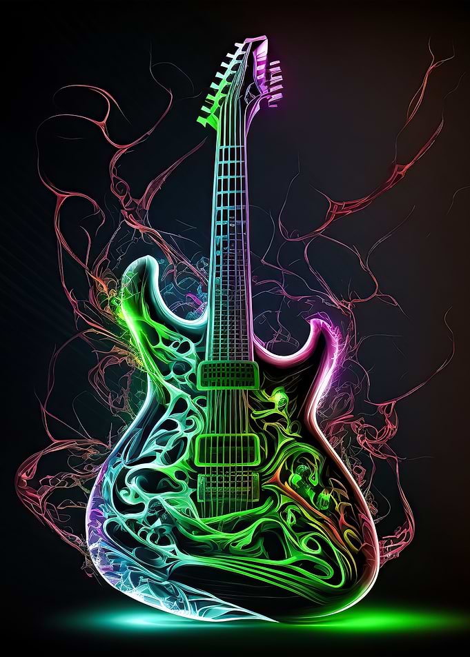 Neon guitar