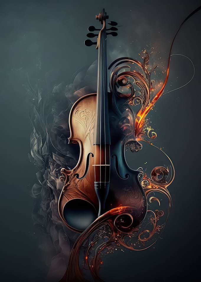 Violin music art