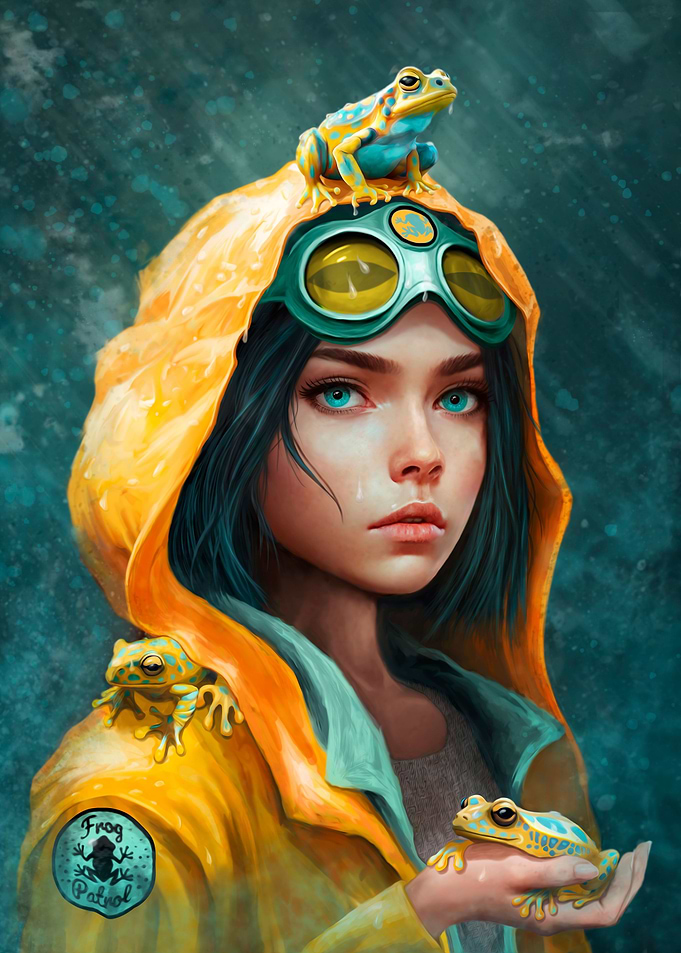 Frog patrol girl