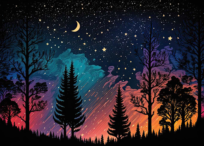 Starry Night AI Art