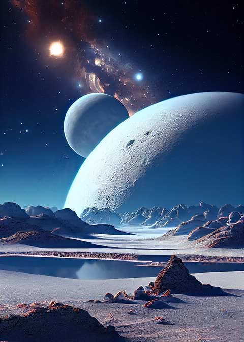 Beyond our World — metal poster wall art
