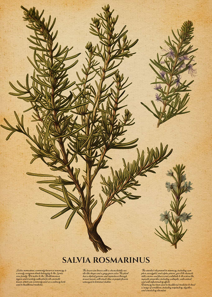 Rosemary salvia rosmarinus