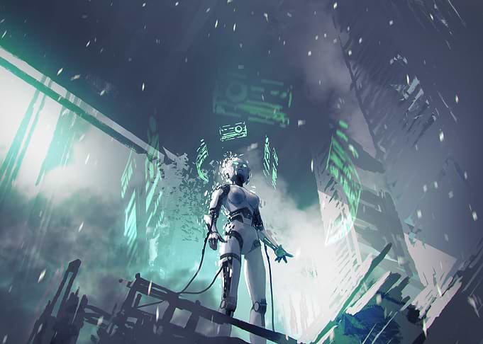 Fantasy future robot
