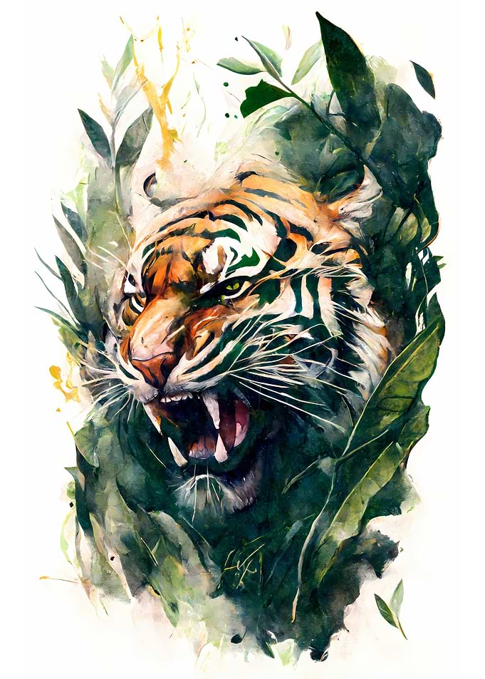 Leaping Tiger