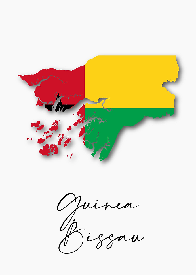 Guinea Bissau Map Flag