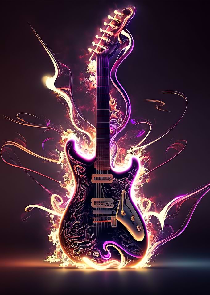 Neon guitar