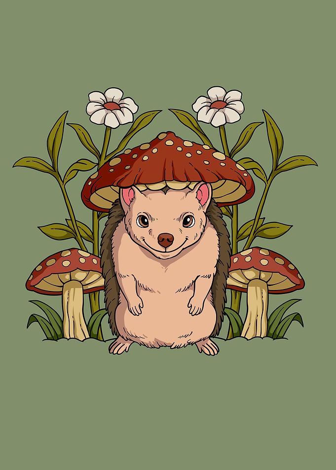 Cottagecore Hedgehog