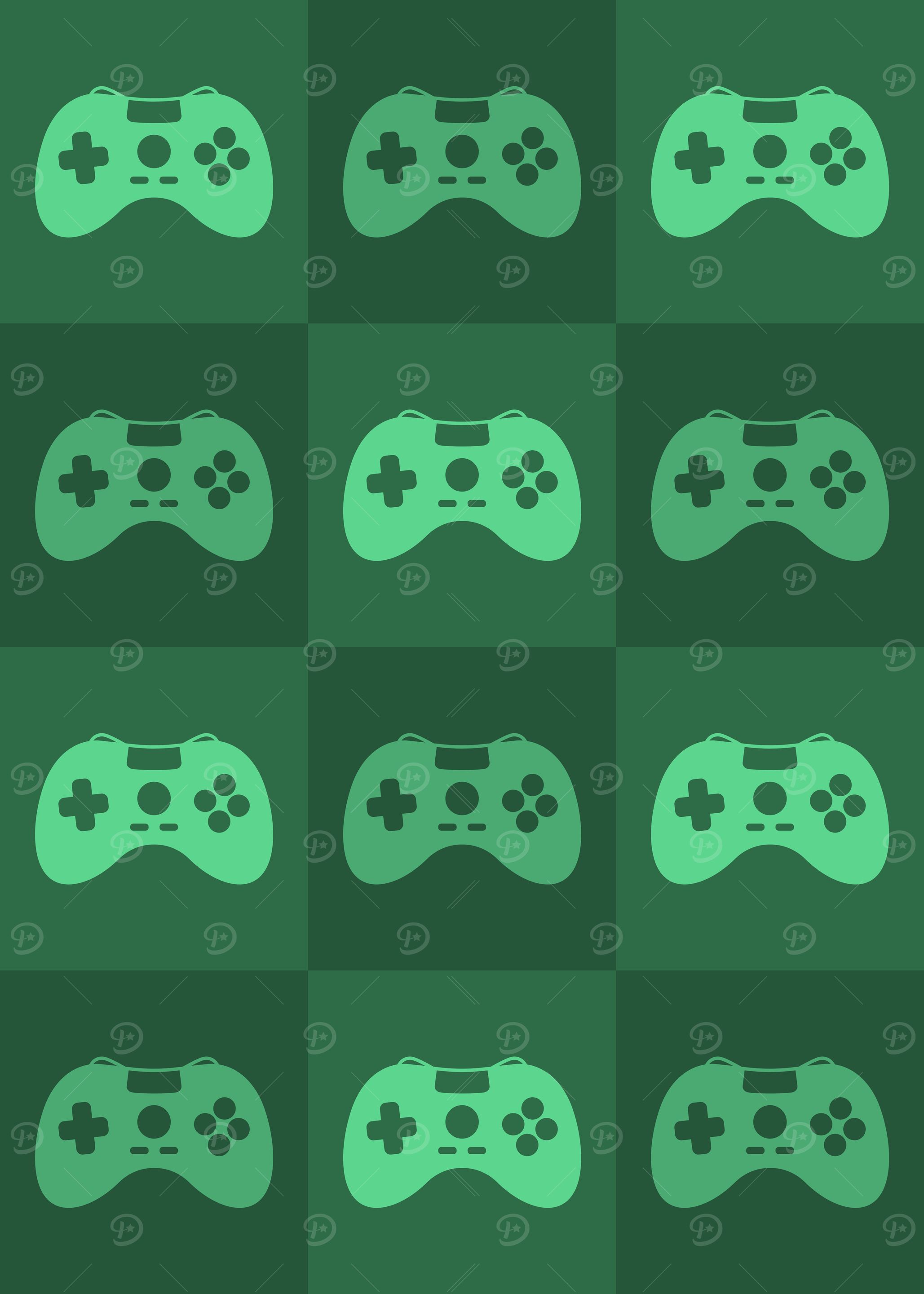 Gamer Controllers Green