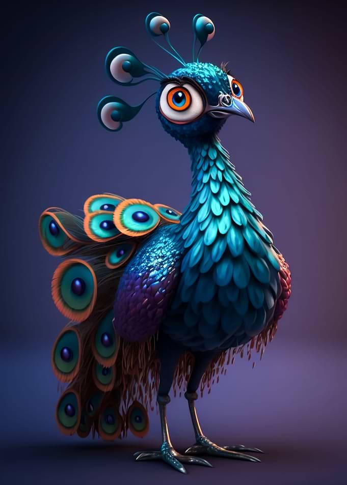 Magnificent peacock