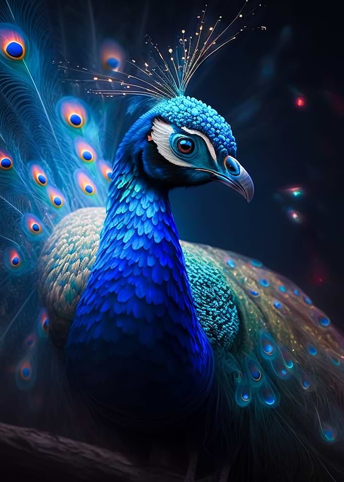 Magnificent peacock