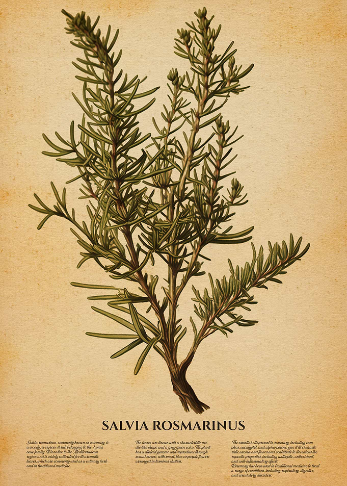Rosemary salvia rosmarinus