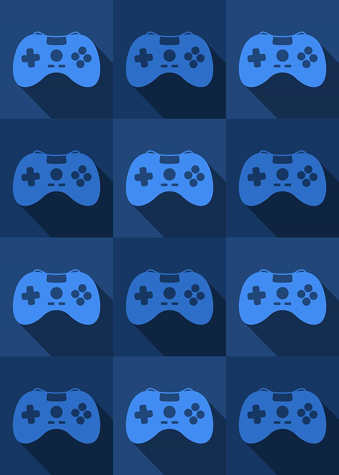Gamer Controllers Blue