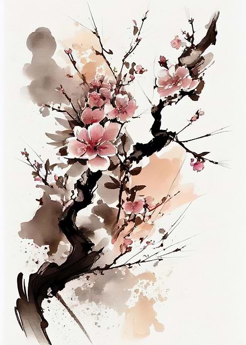 Spring in Bloom — living room metal wall art
