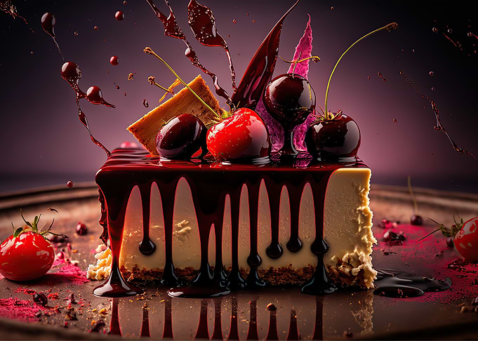 cherry cheesecake
