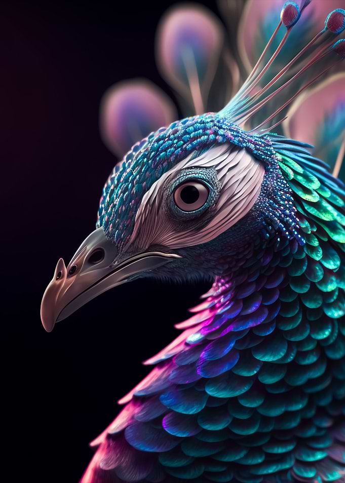 Magnificent peacock