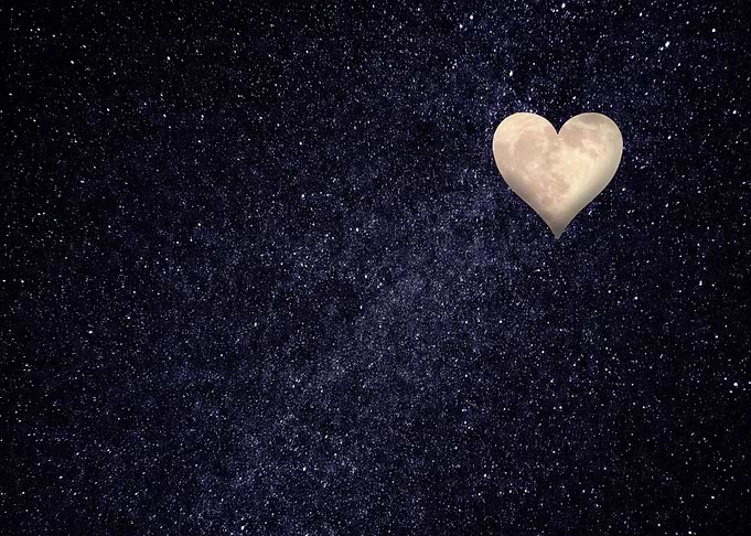 heart sky night