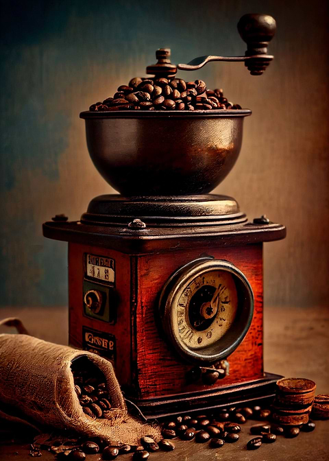 Vintage Coffee Essentials — kitchen metal wall art