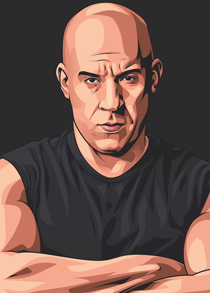 Vin Diesel Vektor art