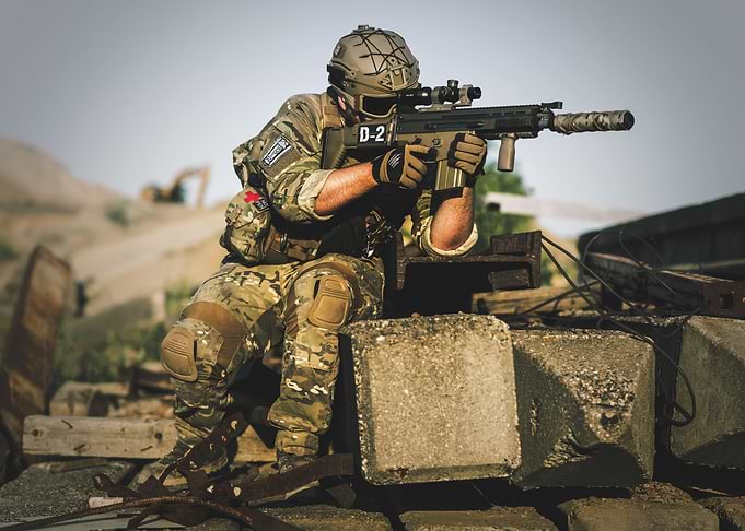 A soldier of a SOF