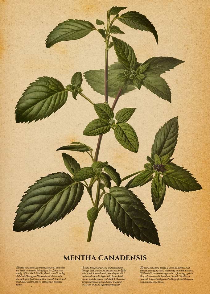 Mint mentha canadensis