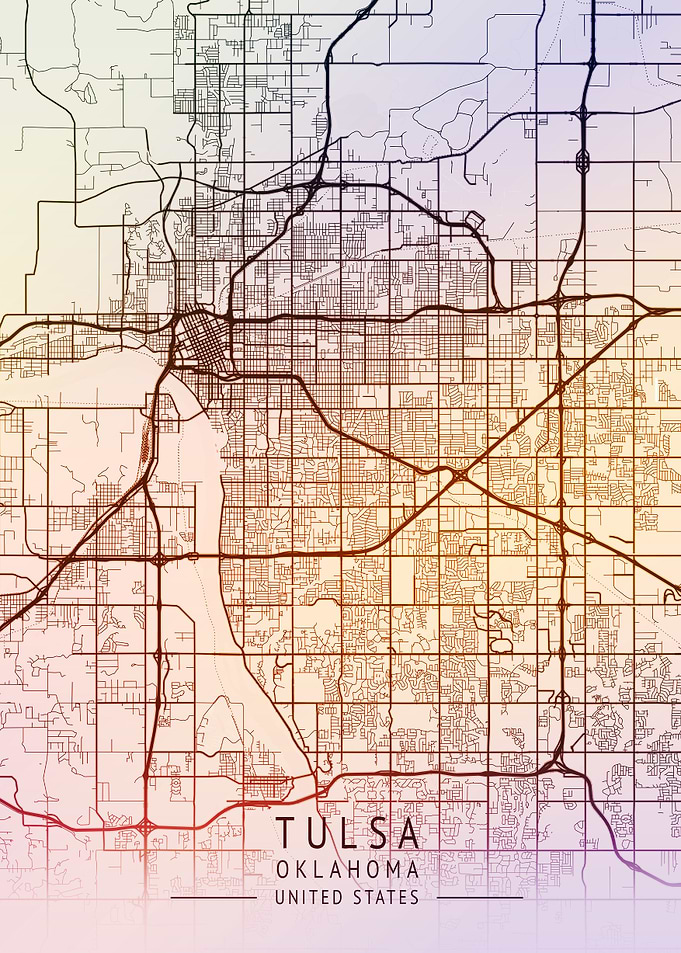 Tulsa USA City Map