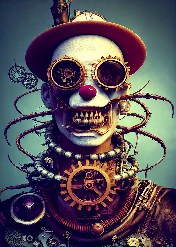 Steampunk Evil Clown 13