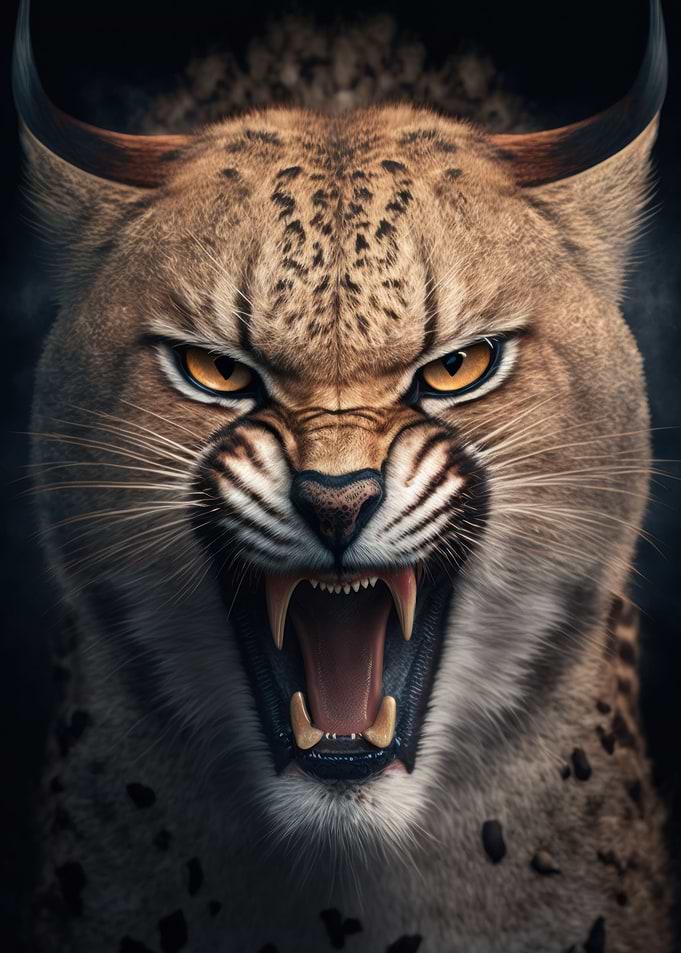 Angry lynx