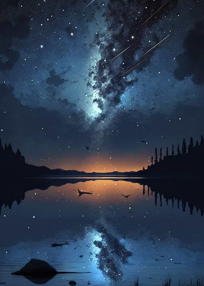Night sky stars scenery