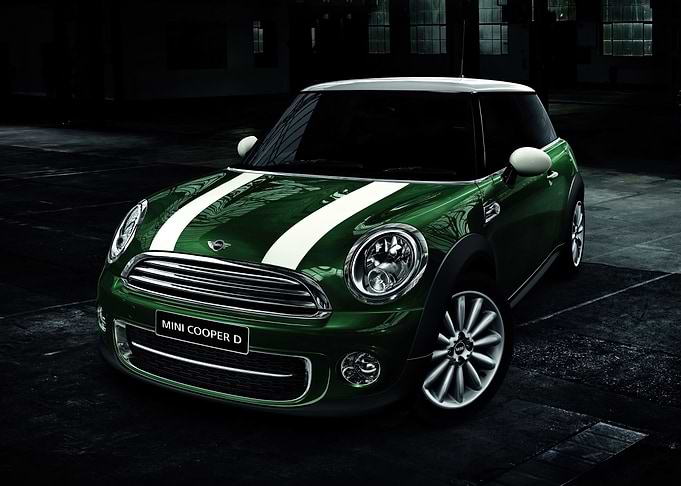 Green Mini Cooper